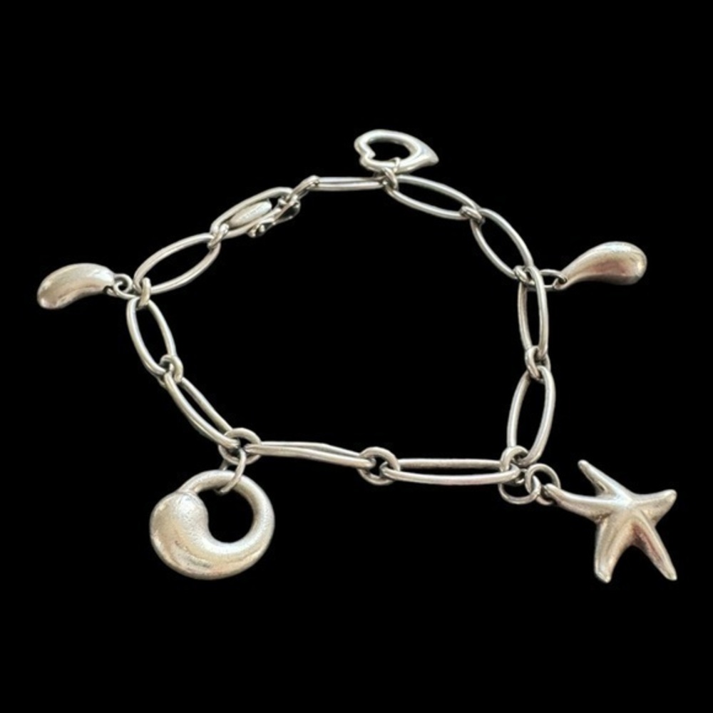 Tiffany & Co Elsa Peretti Five Charm Bracelet